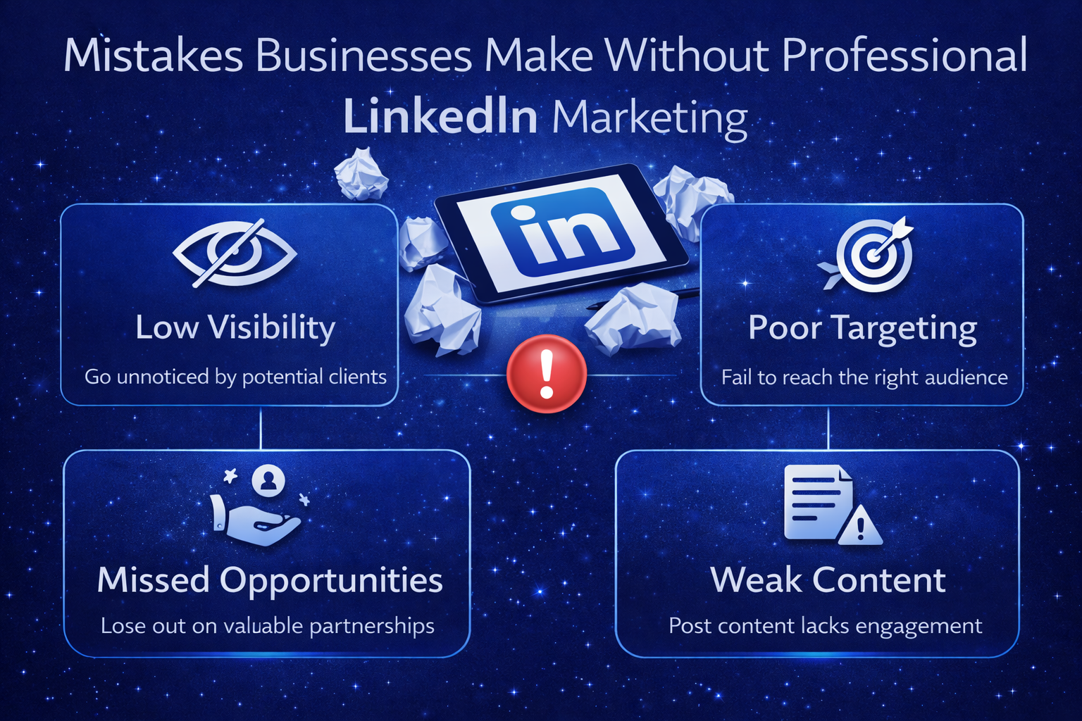 Mistakes Businesses Make Without Professional LinkedIn Marketing