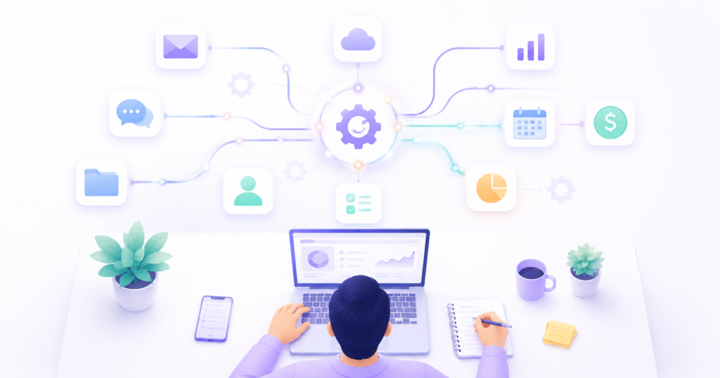 Best AI automation tools for small businesses connected into one workflow system